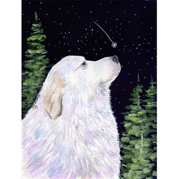 Carolines Treasures Carolines Treasures SS8470GF Starry Night Great Pyrenees Flag - Garden Size; 11 x 15 in. SS8470GF - main
